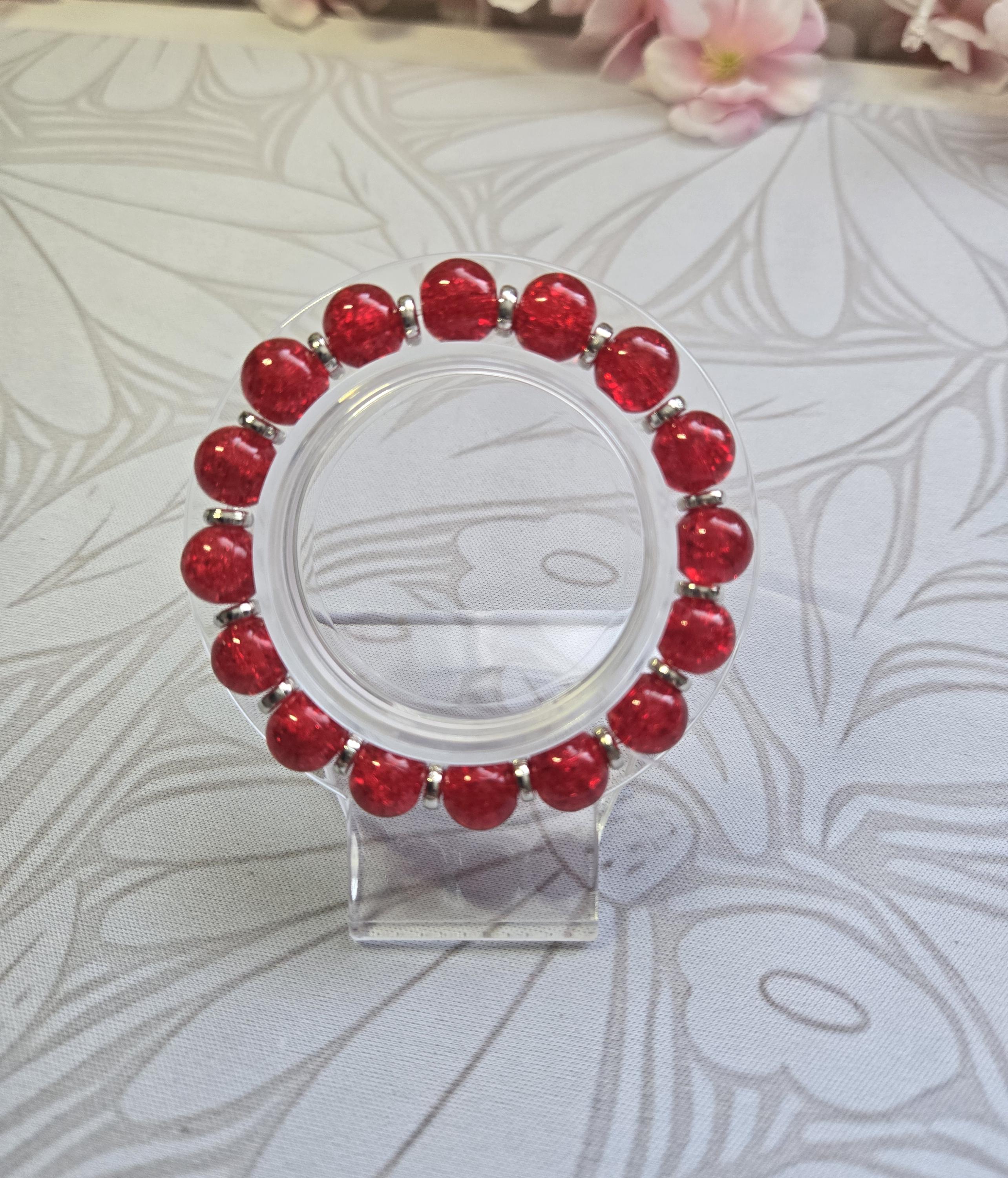 Crackled Glass Bead Bracelets
