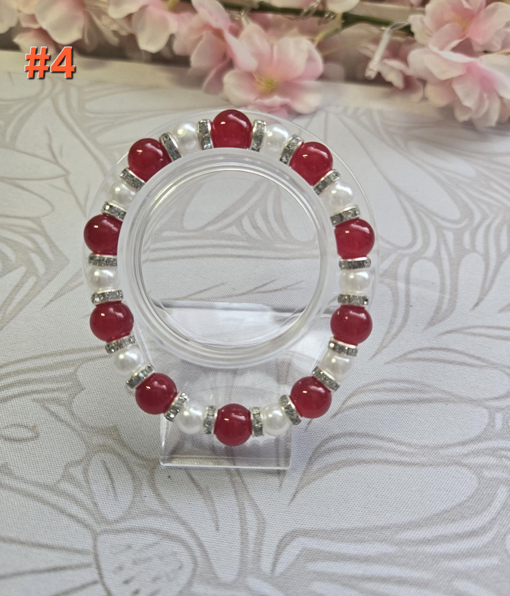 Crackled Glass Bead Bracelets