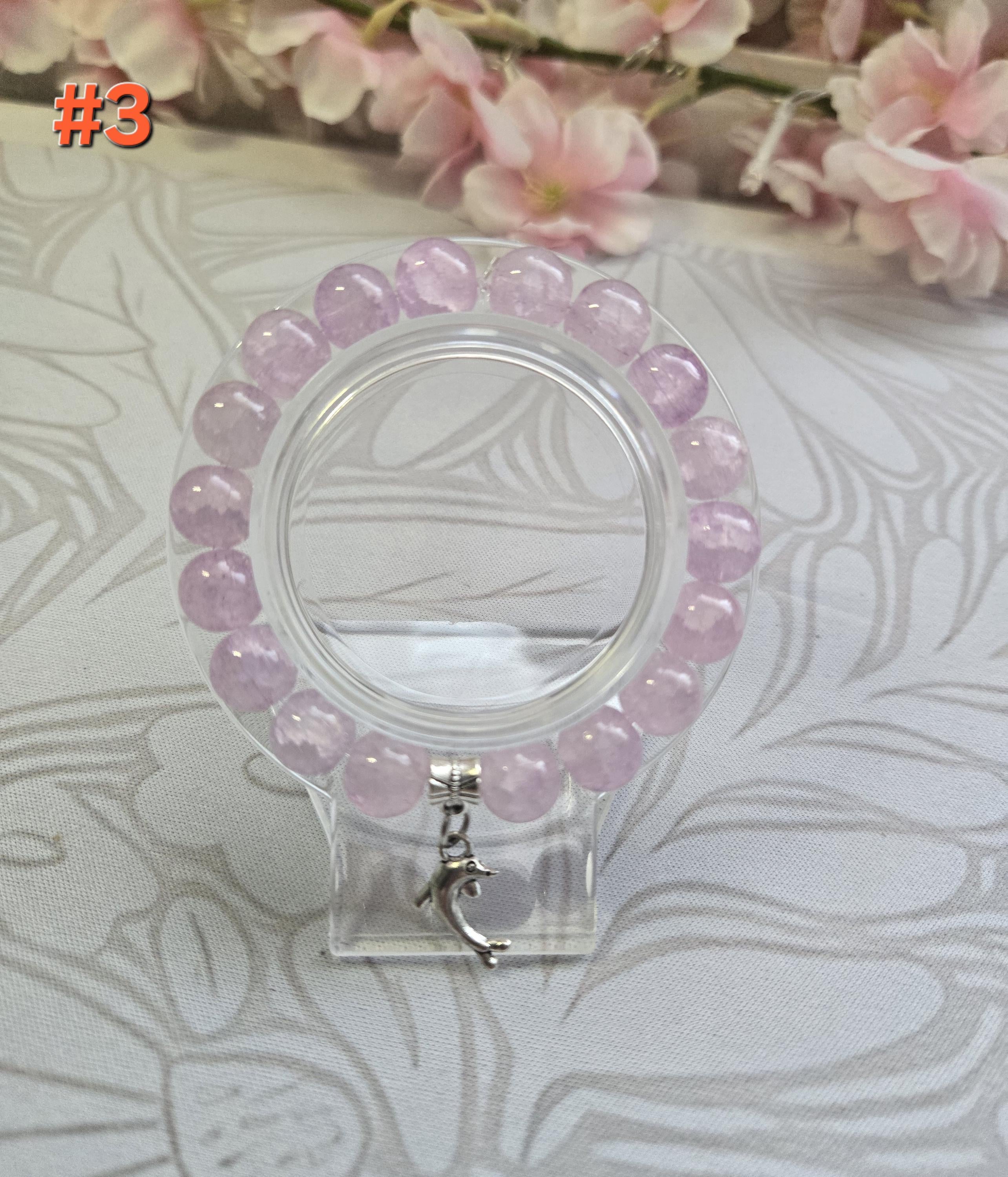 Crackled Glass Bead Bracelets
