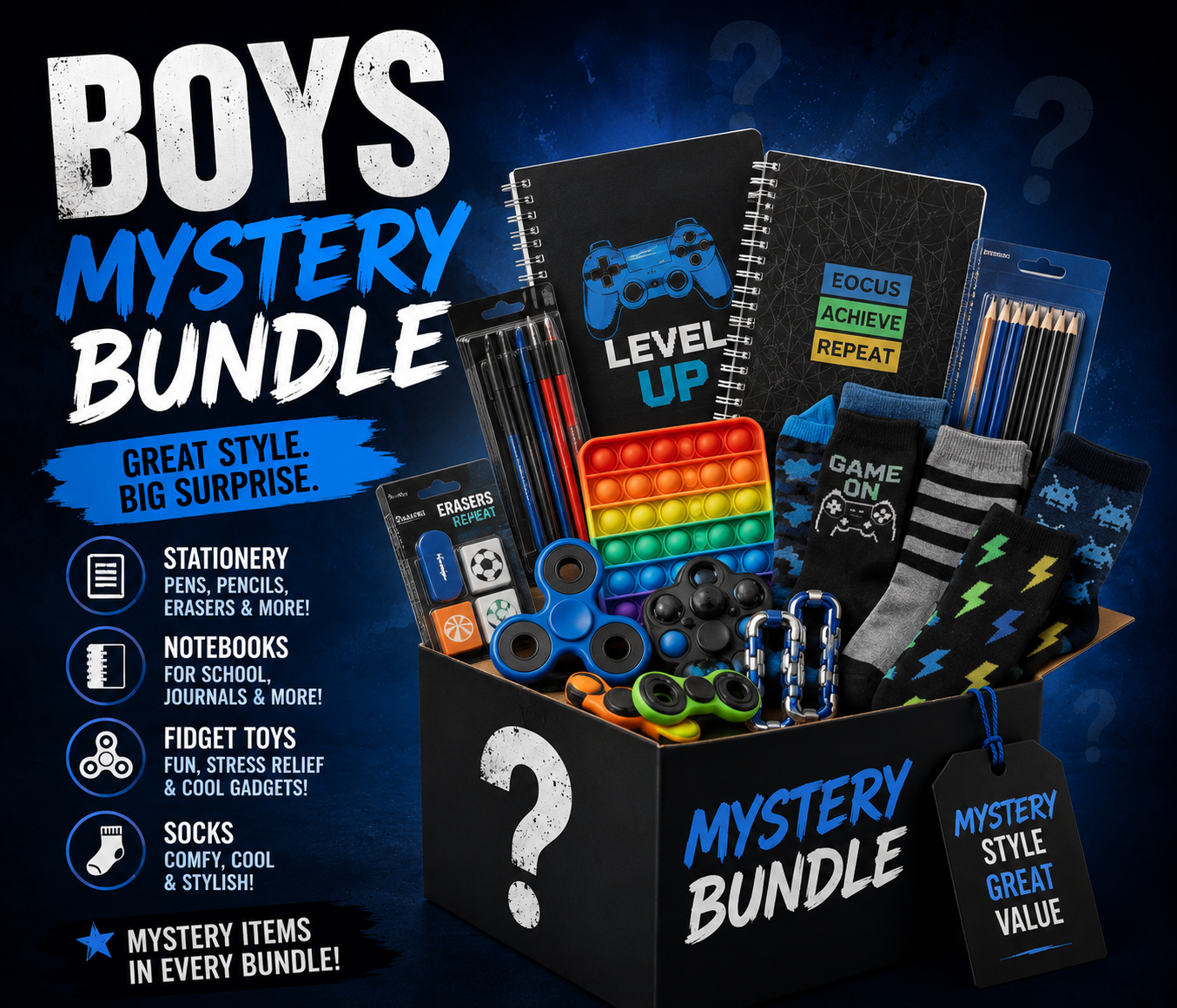 Boys 20 Item Mystery Box