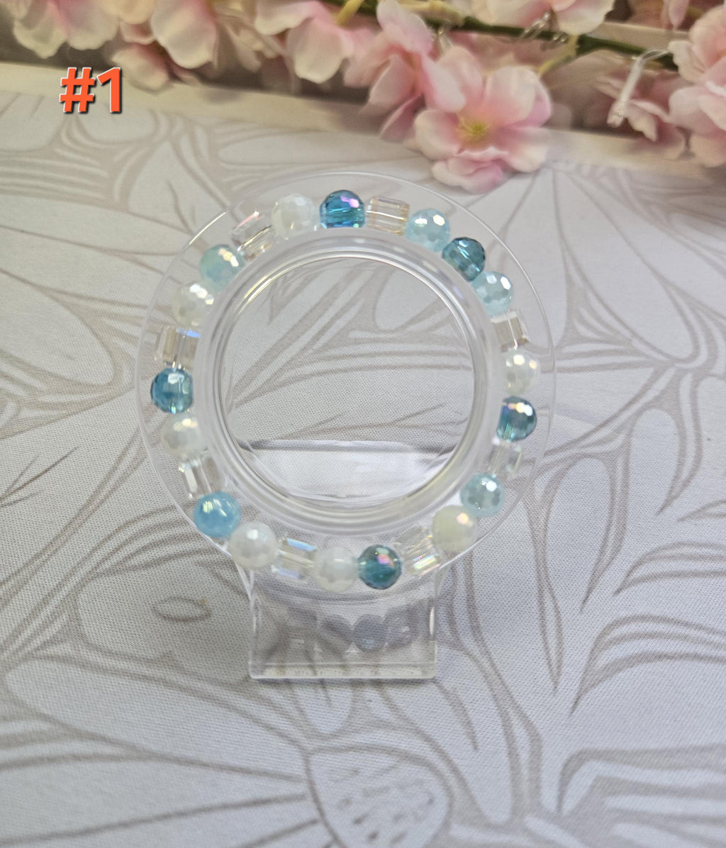 Crackled Glass Bead Bracelets