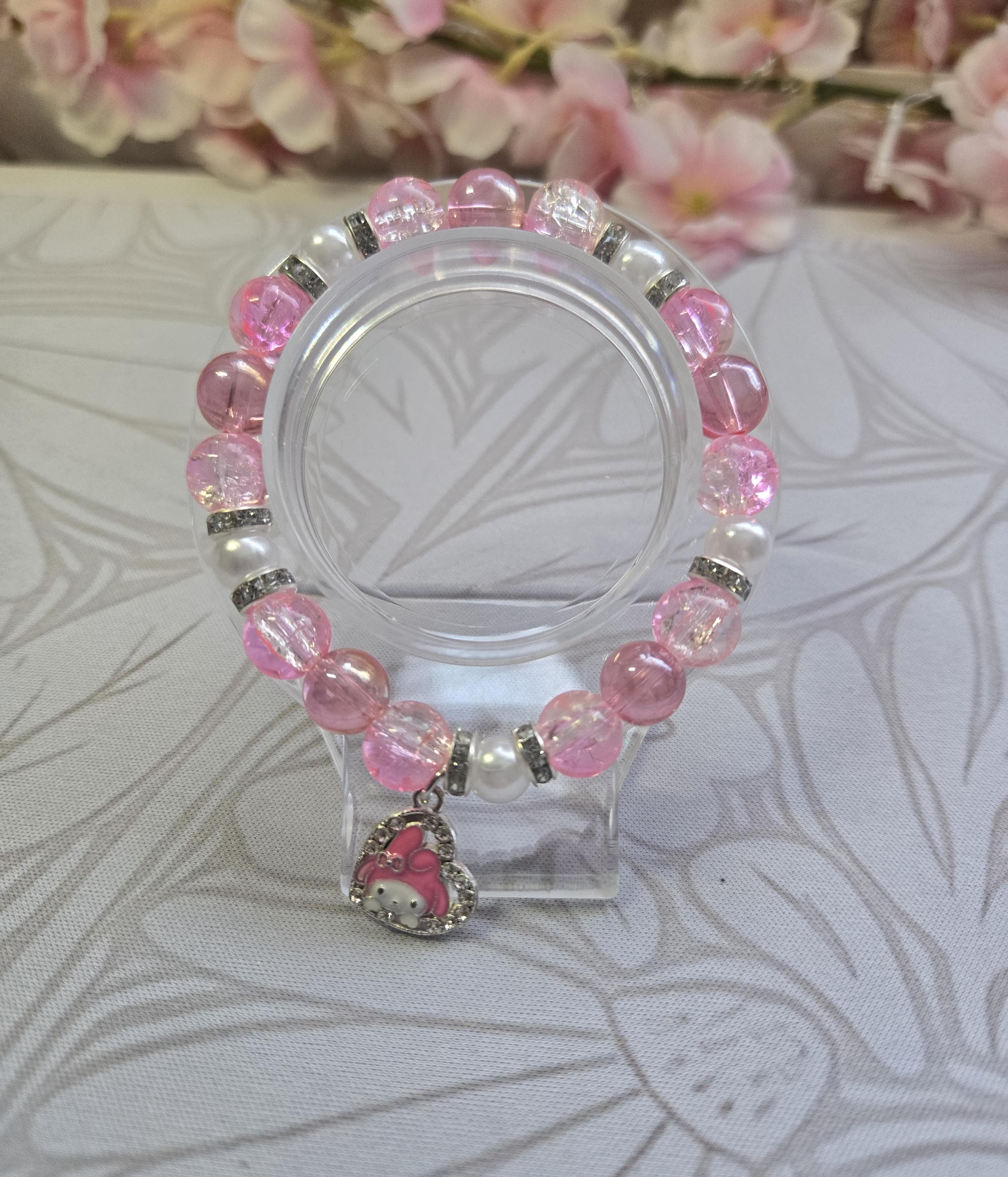 Crackled Glass Bead Bracelets