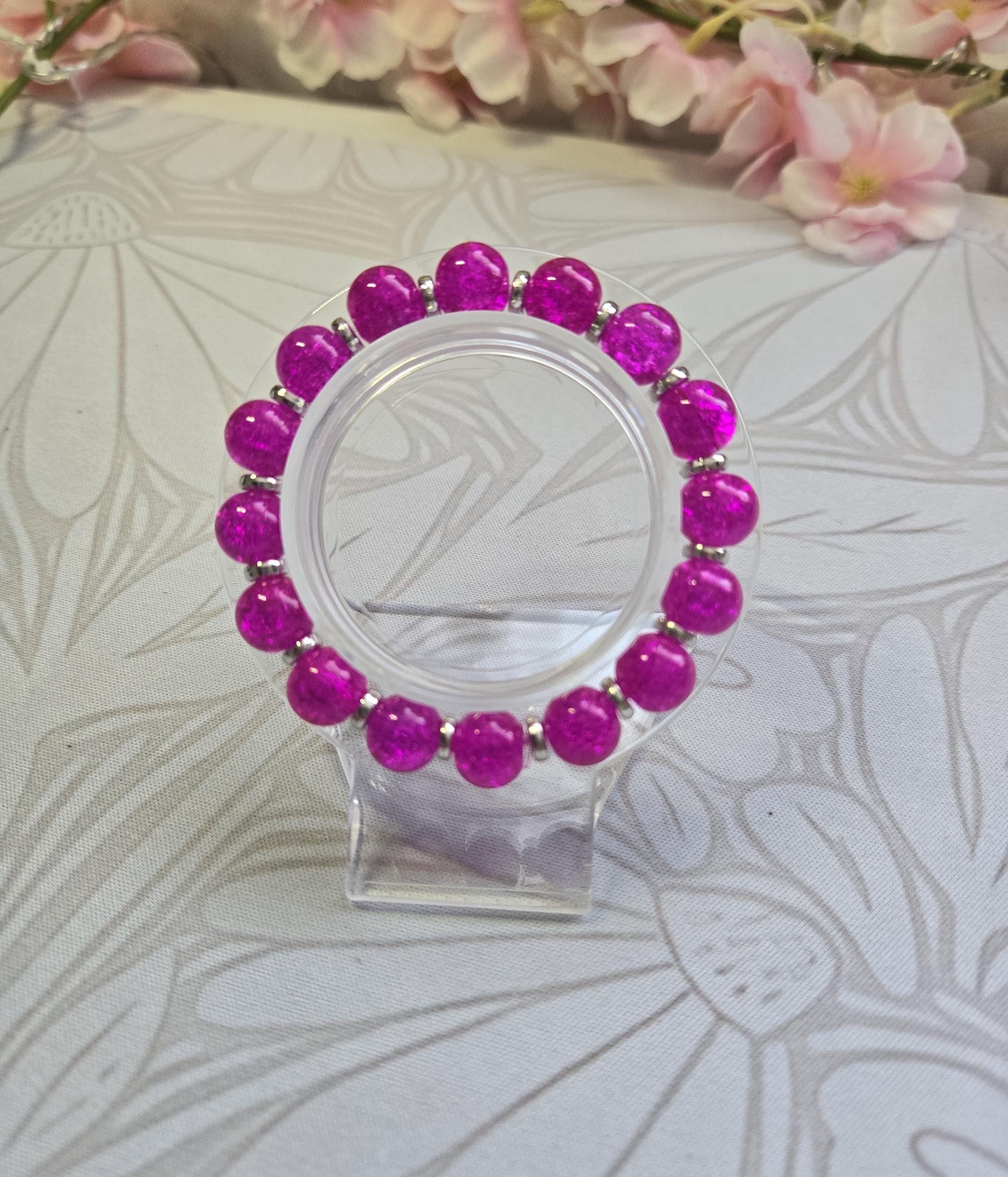 Crackled Glass Bead Bracelets