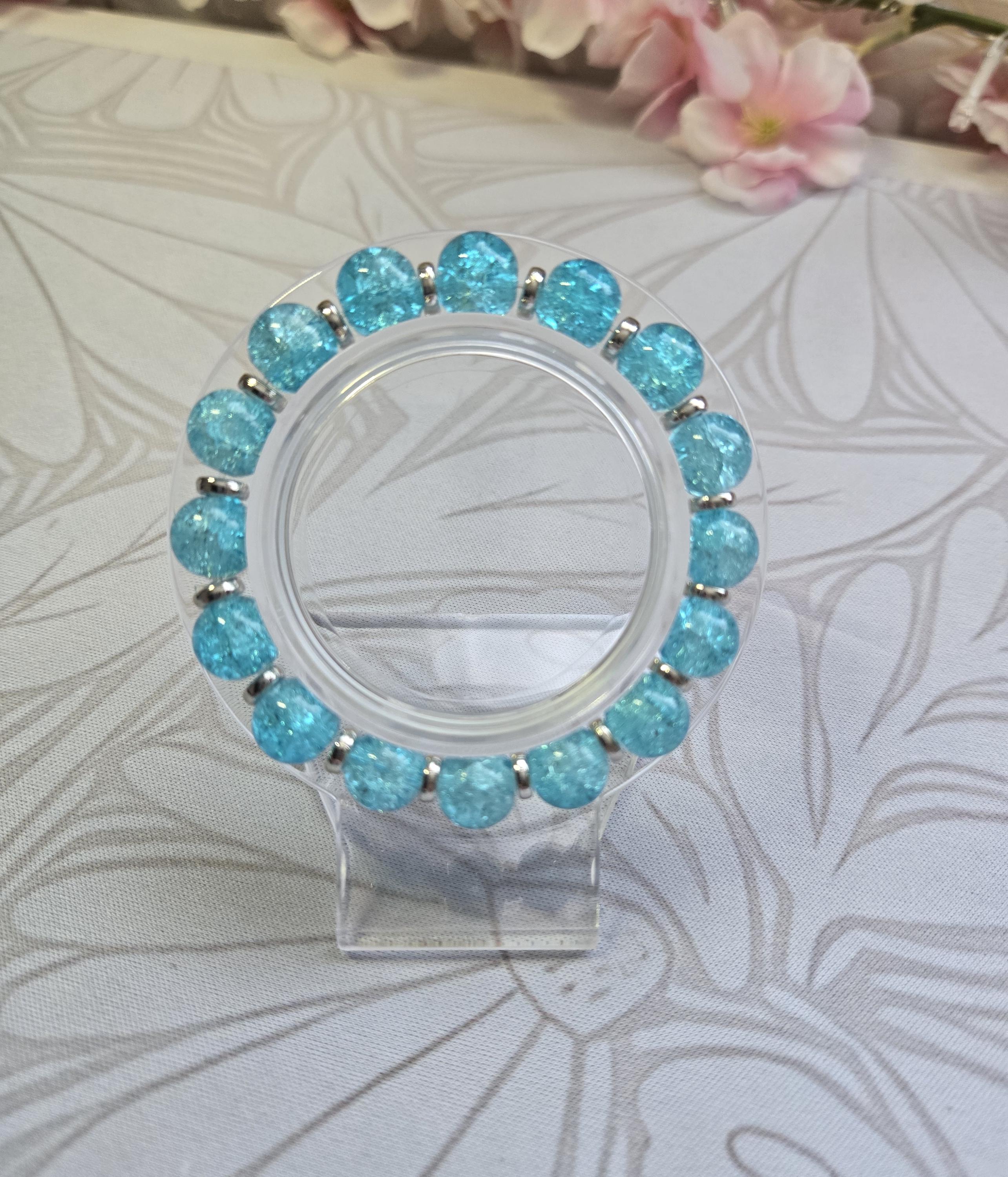 Crackled Glass Bead Bracelets